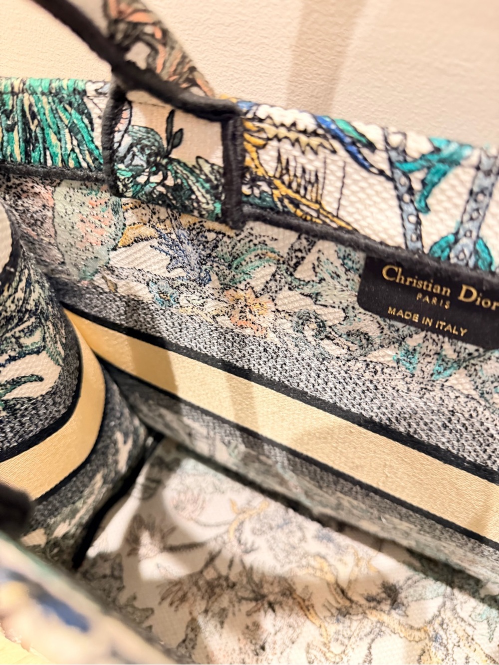 Christian Dior Canvas Toile de Jouy Tote NWOT - Picture 10 of 16
